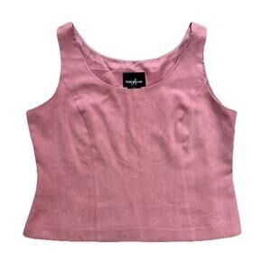 Positive Attitude Top Size 10 Petite Sleeveless Mauve Pink Vintage